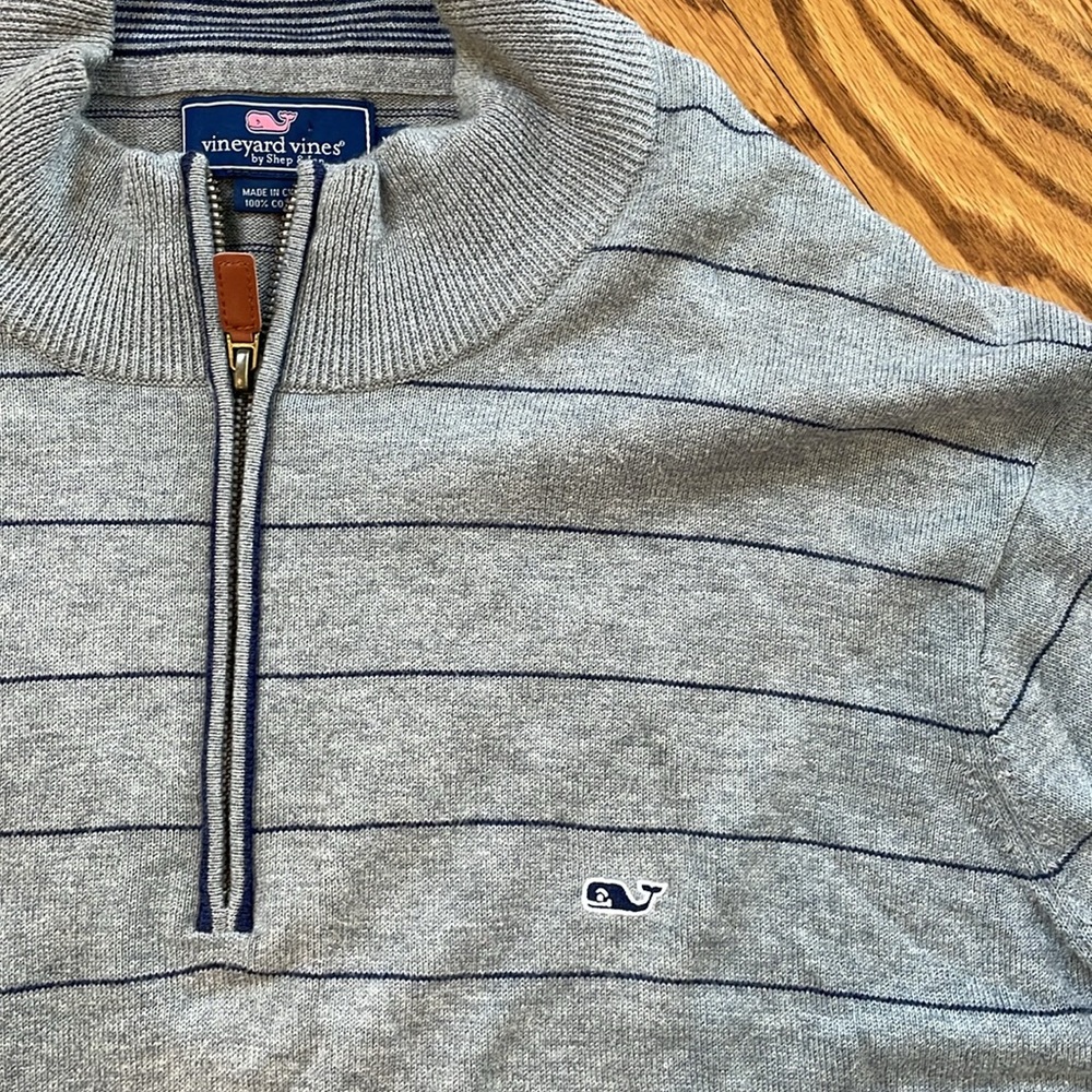 Men’s Vineyard Vines Quarter Zip Sweater. Size XL. Like New Condition. - Picture 6 of 11